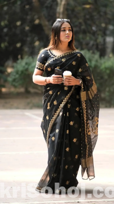Afsan Print Sharee with Blouse Piece
